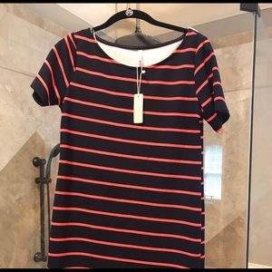 NWT PinkBlush striped short maternity dress small